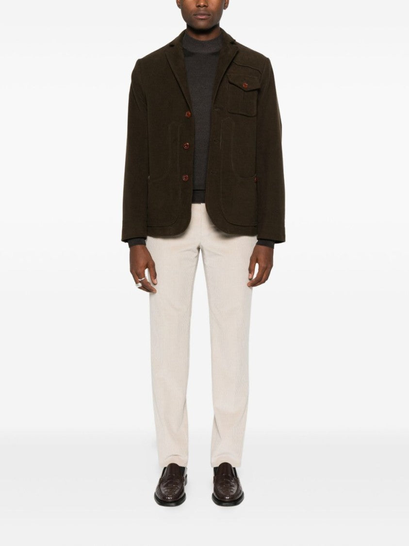 Capalbio Green Jacket With Tailored Design
