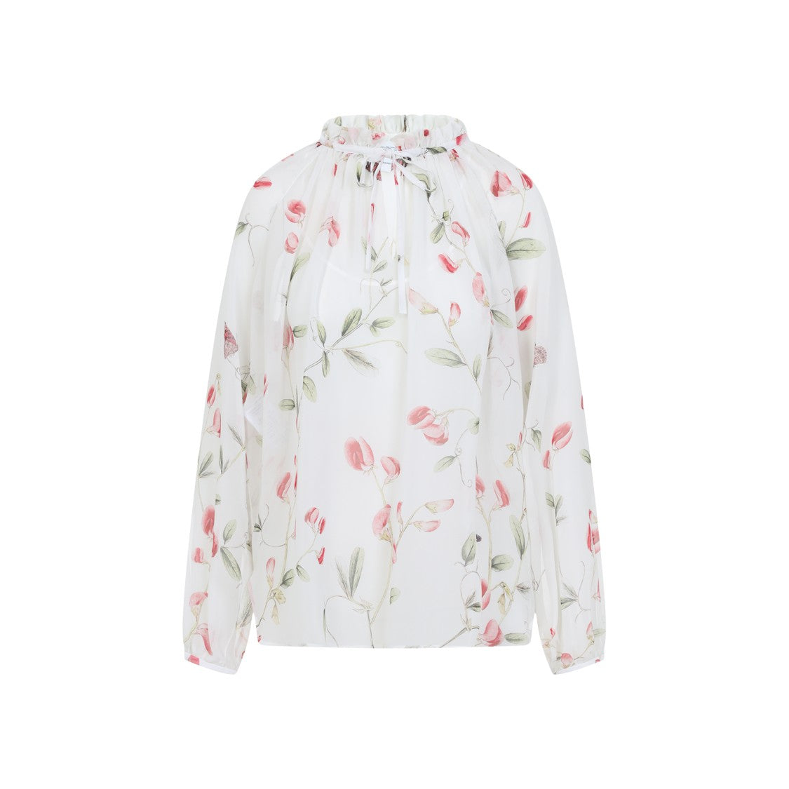 Giambattista Valli White Silk Blouse