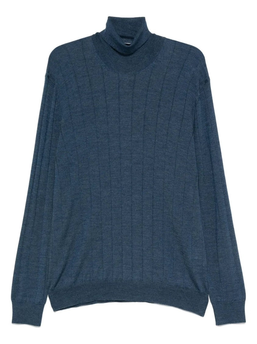 Gran Sasso Ribbed Turtleneck Top