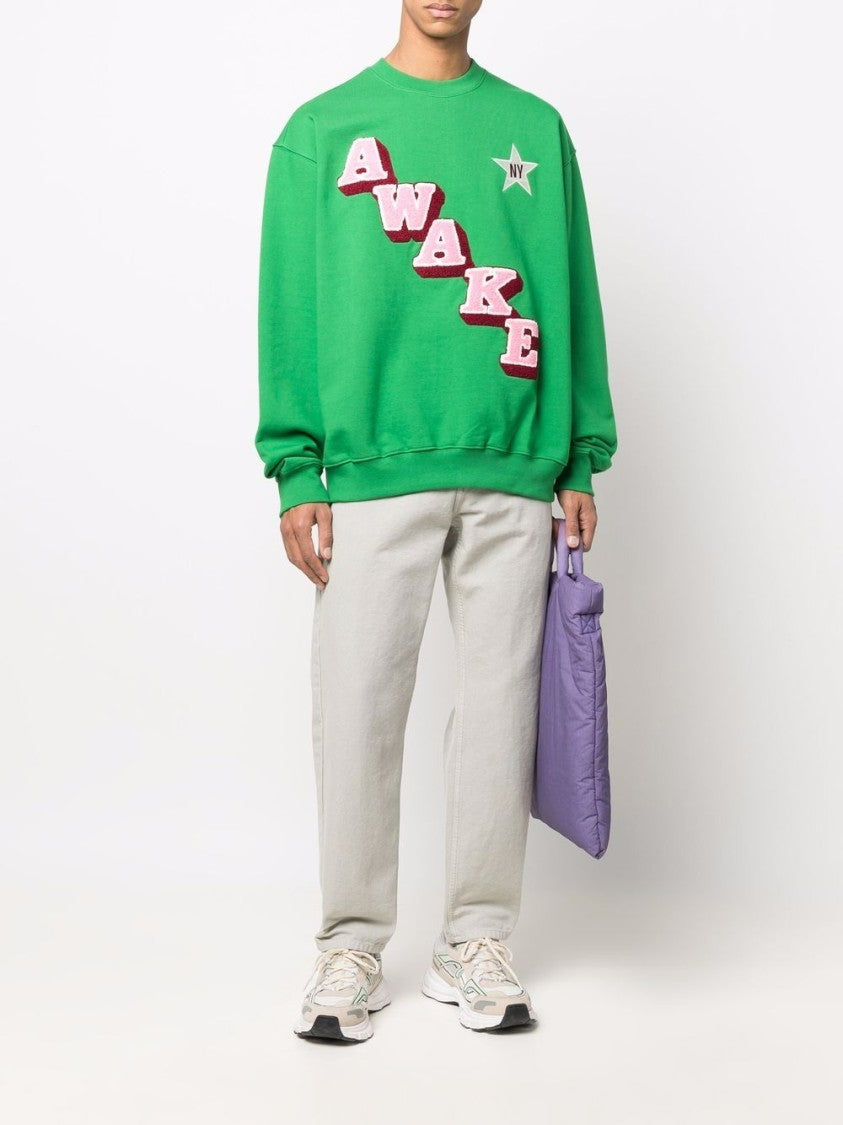 Awake Ny Script Crew Neck Sweatshirt