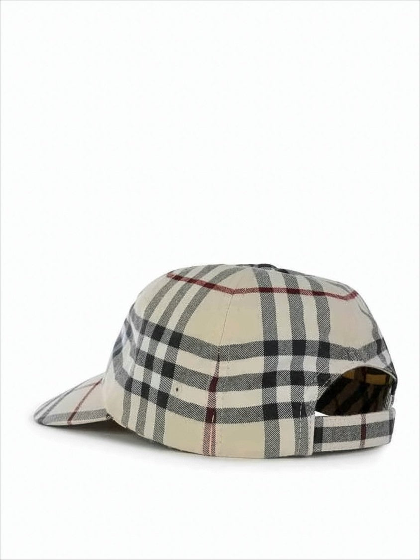 Burberry Classic Beige Plaid Baseball Cap