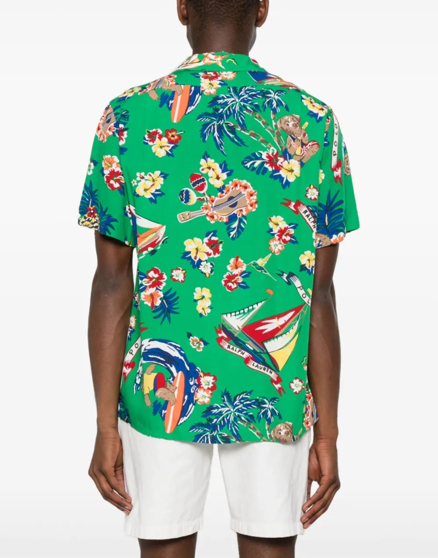 Polo Ralph Lauren Surfer Bear Logo Short Sleeve Shirt