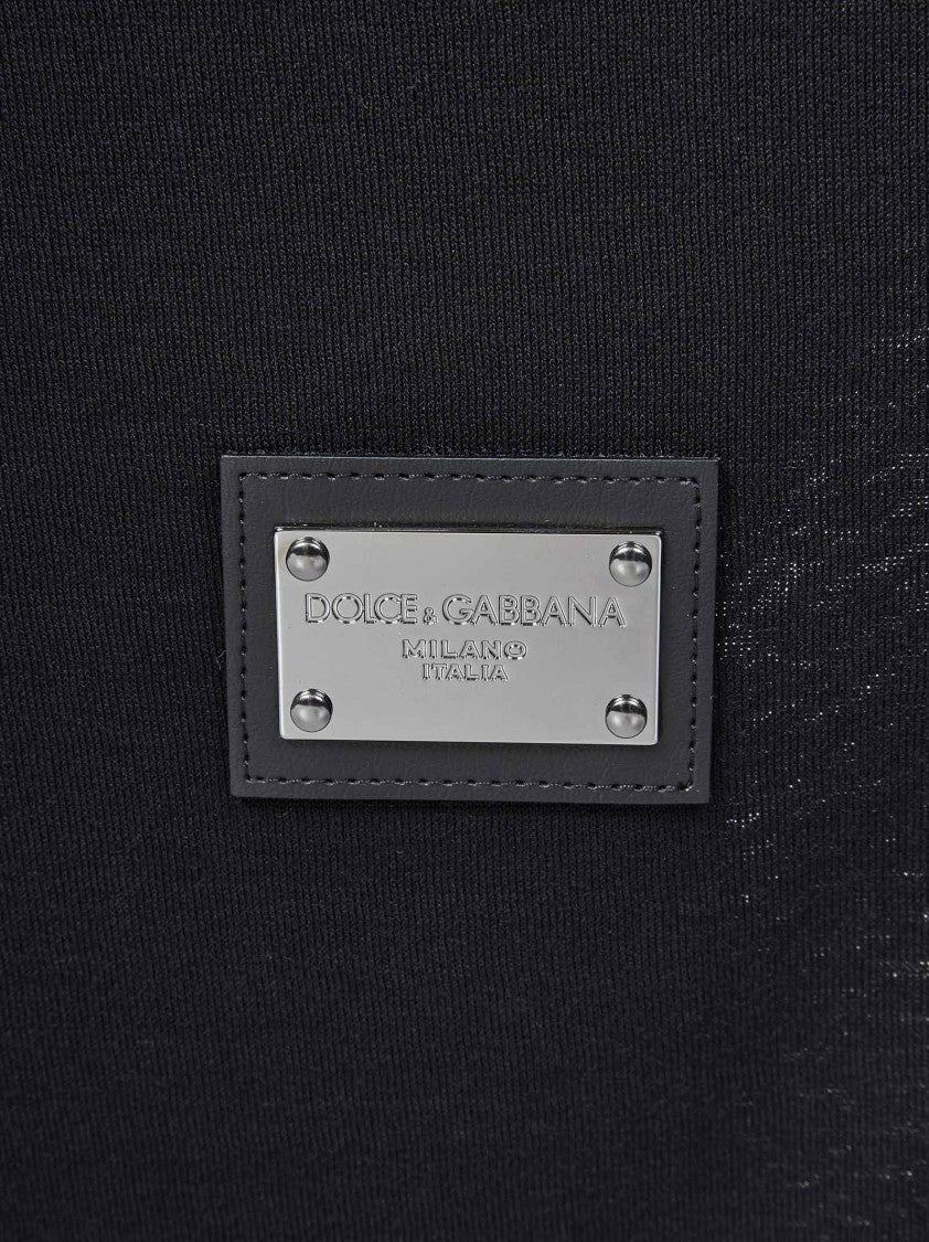 Dolce & Gabbana Short-Sleeve Black T-Shirt