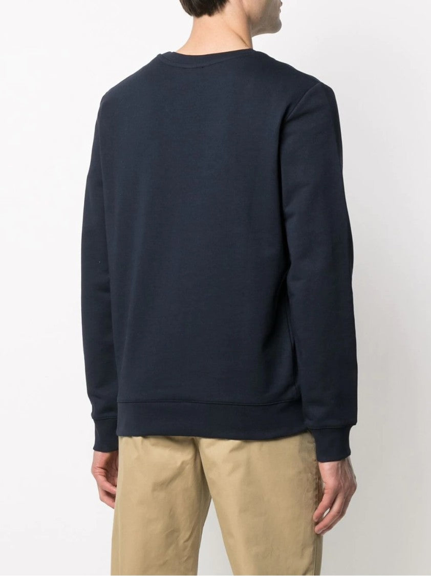 A.P.C. Cotton Sweatshirt With Bold Logo Design For Men