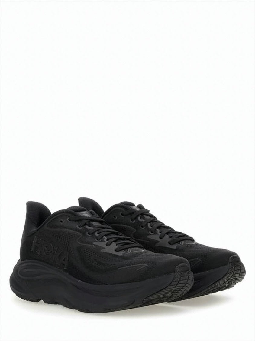 Hoka Breathable Mesh Sneakers With Durable Rubber Sole