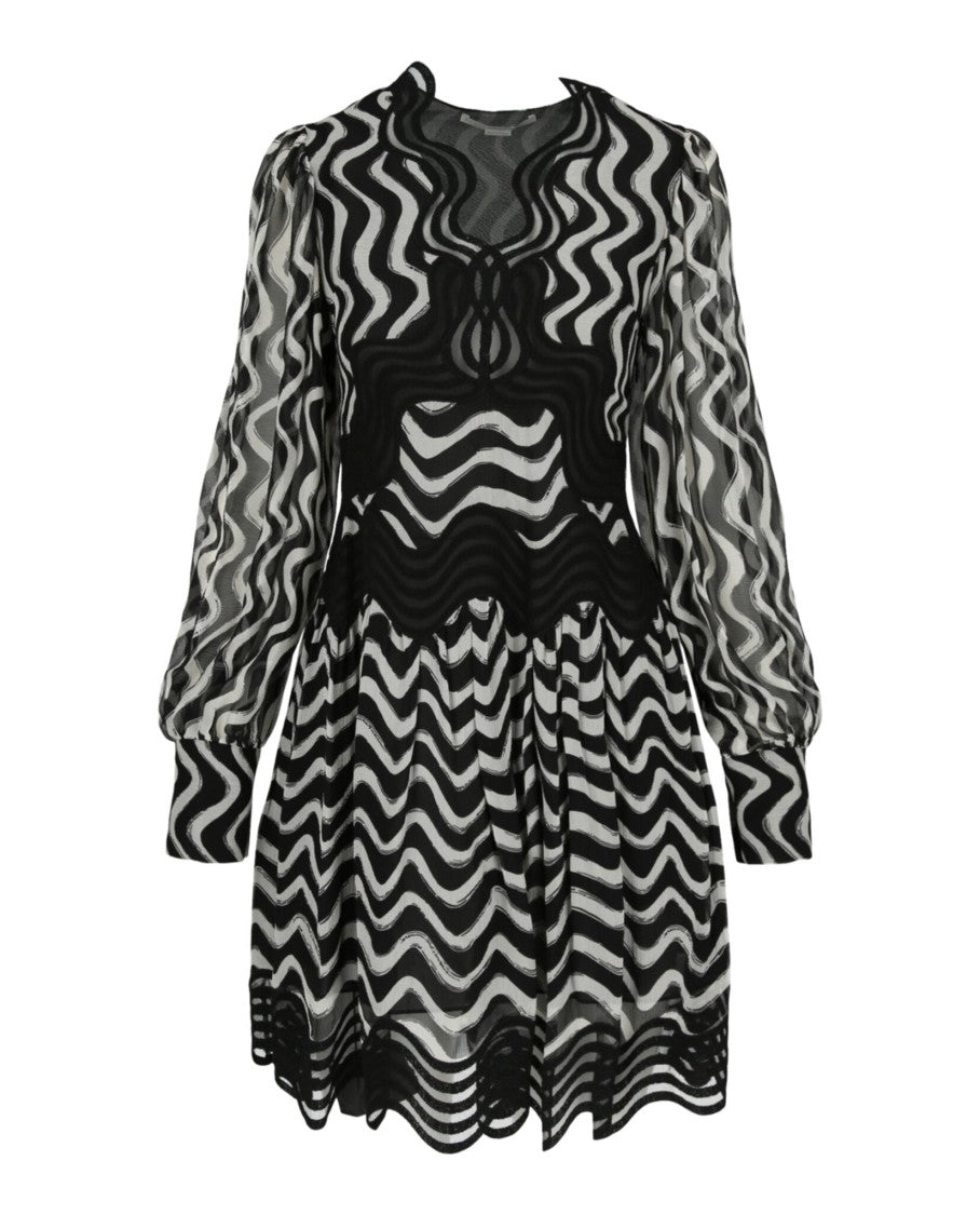Stella Mccartney Long Sleeve Silk Dress