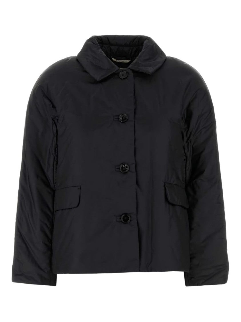 Max Mara Cropped Padded Coat With Pointed Collar