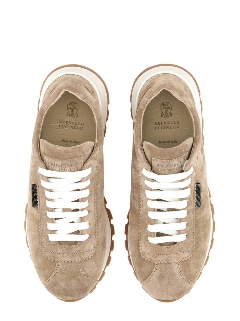 Brunello Cucinelli Suede Running Sneaker