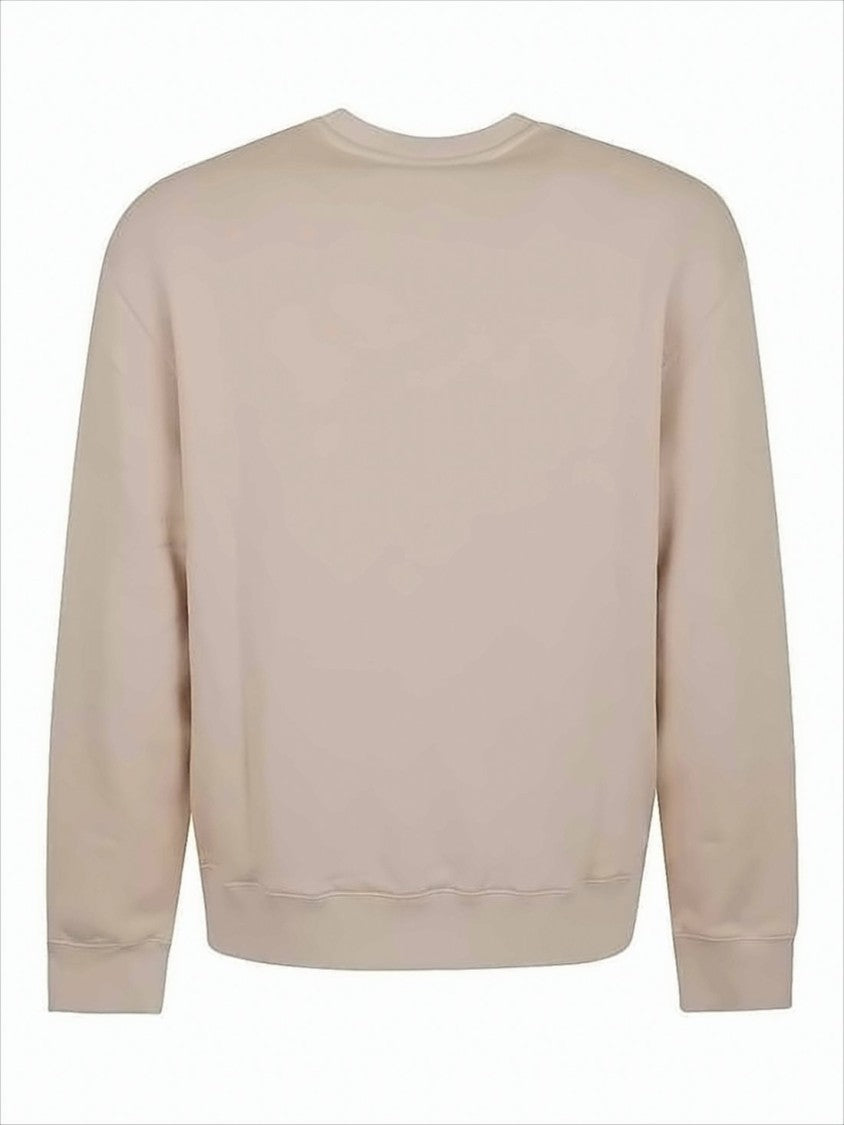 Maison Kitsuné Long-Sleeve Crewneck Sweatshirt With Embroidered Fox Head