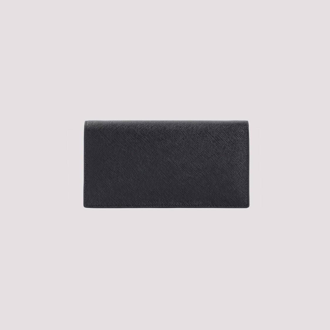 Prada Rectangular Mini Pouch In Black Saffiano Leather