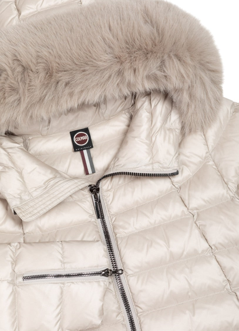 Colmar Originals Slim Fit Cream Down Coat