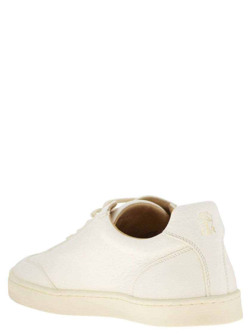 Brunello Cucinelli Deerskin Trainers With Latex Sole