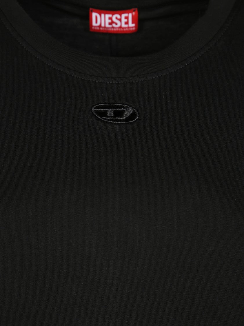 Diesel Asymmetrical Hem Black Tunic With Side Ties