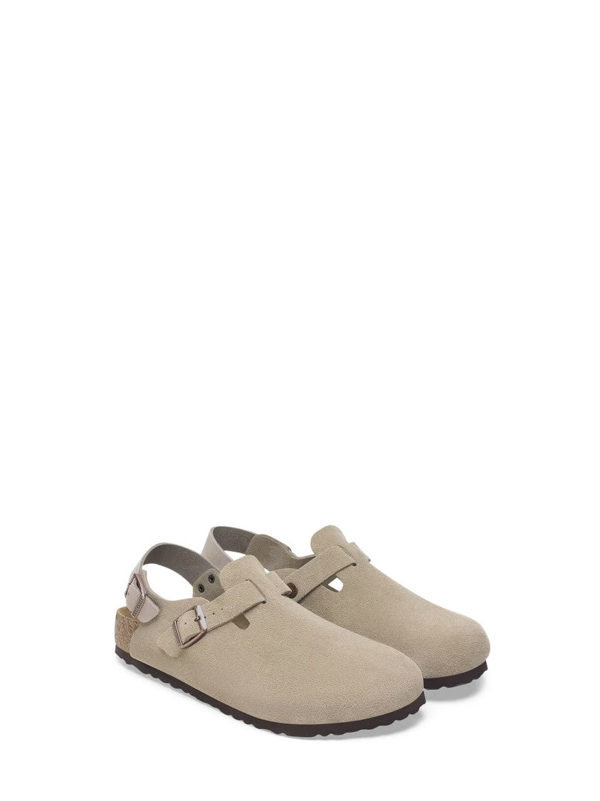 Birkenstock Closed-Toe Sandals With Adjustable Strap And Cork Footbed