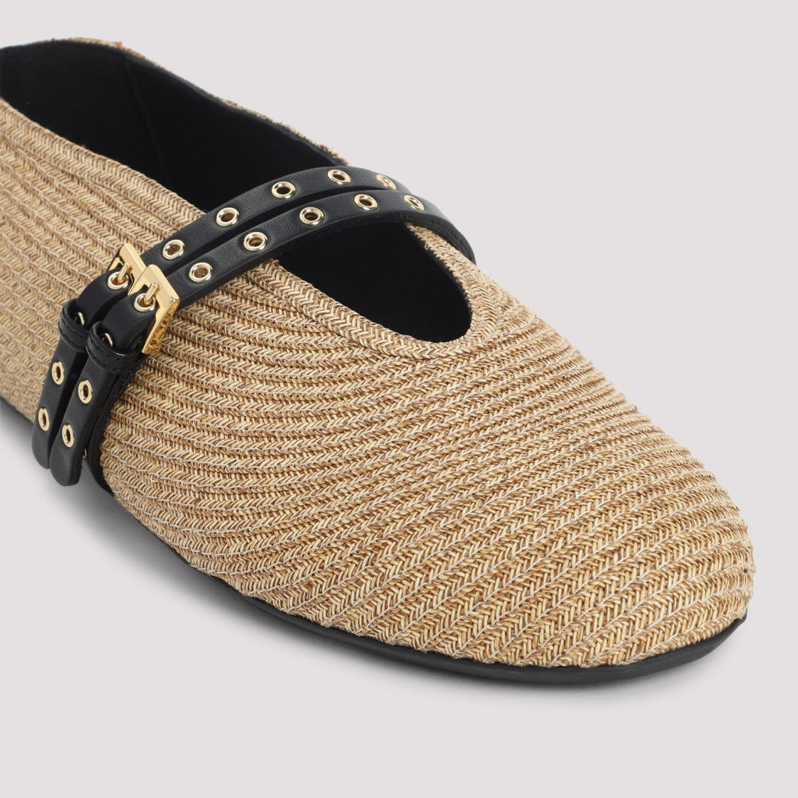 Alaïa Paper Straw Ballerinas