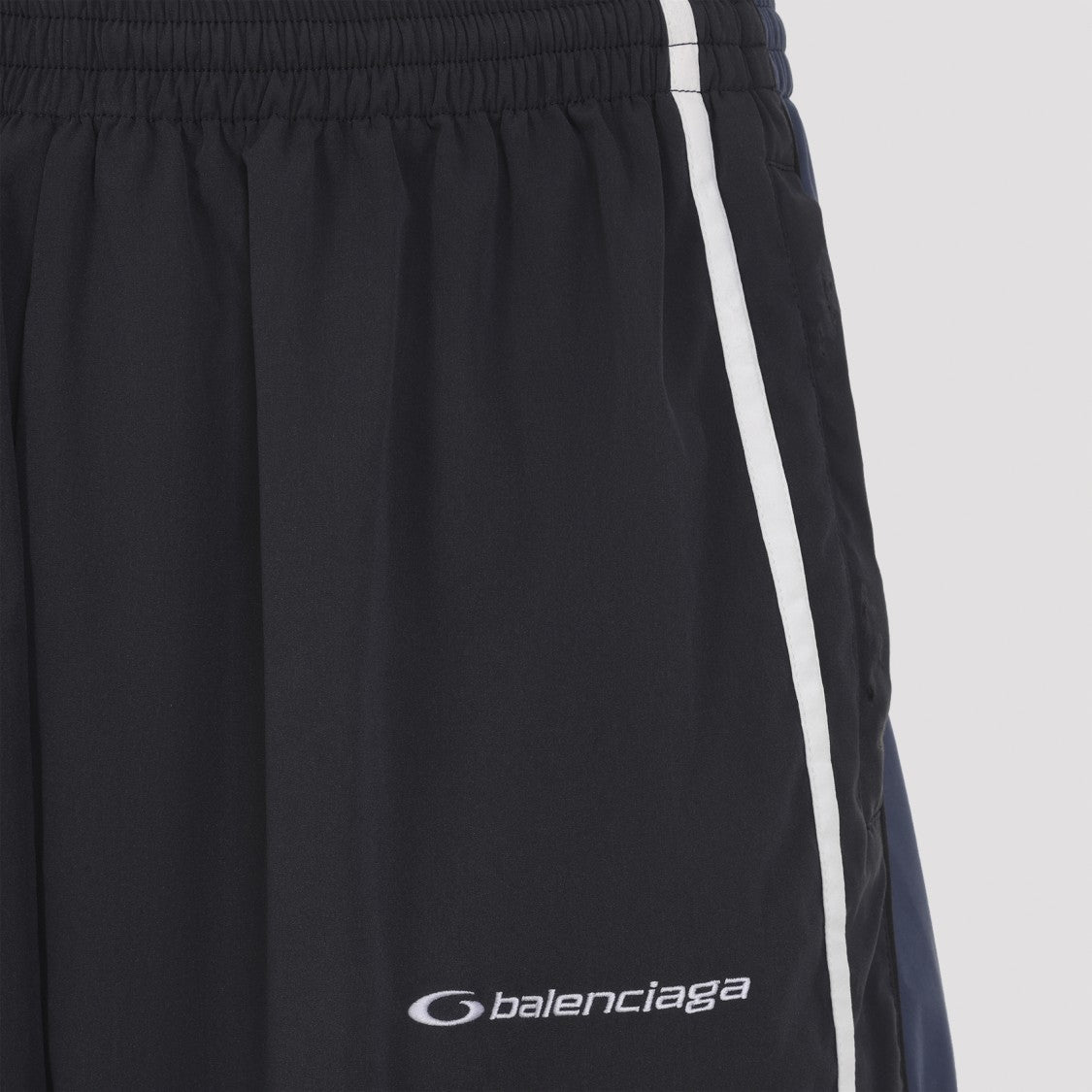Balenciaga Relaxed Wide-Leg Trousers With Contrasting Side Stripes