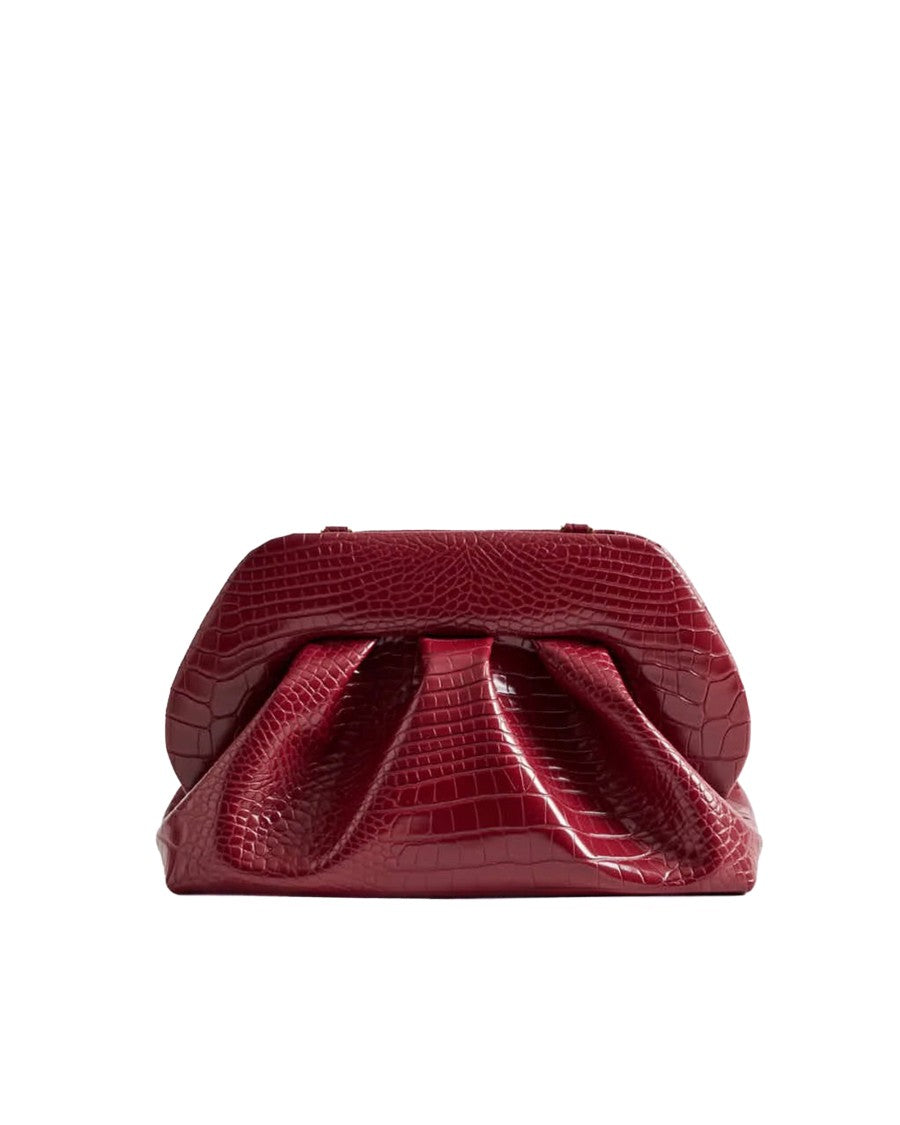 Themoirè Tia Croco Prune Bag