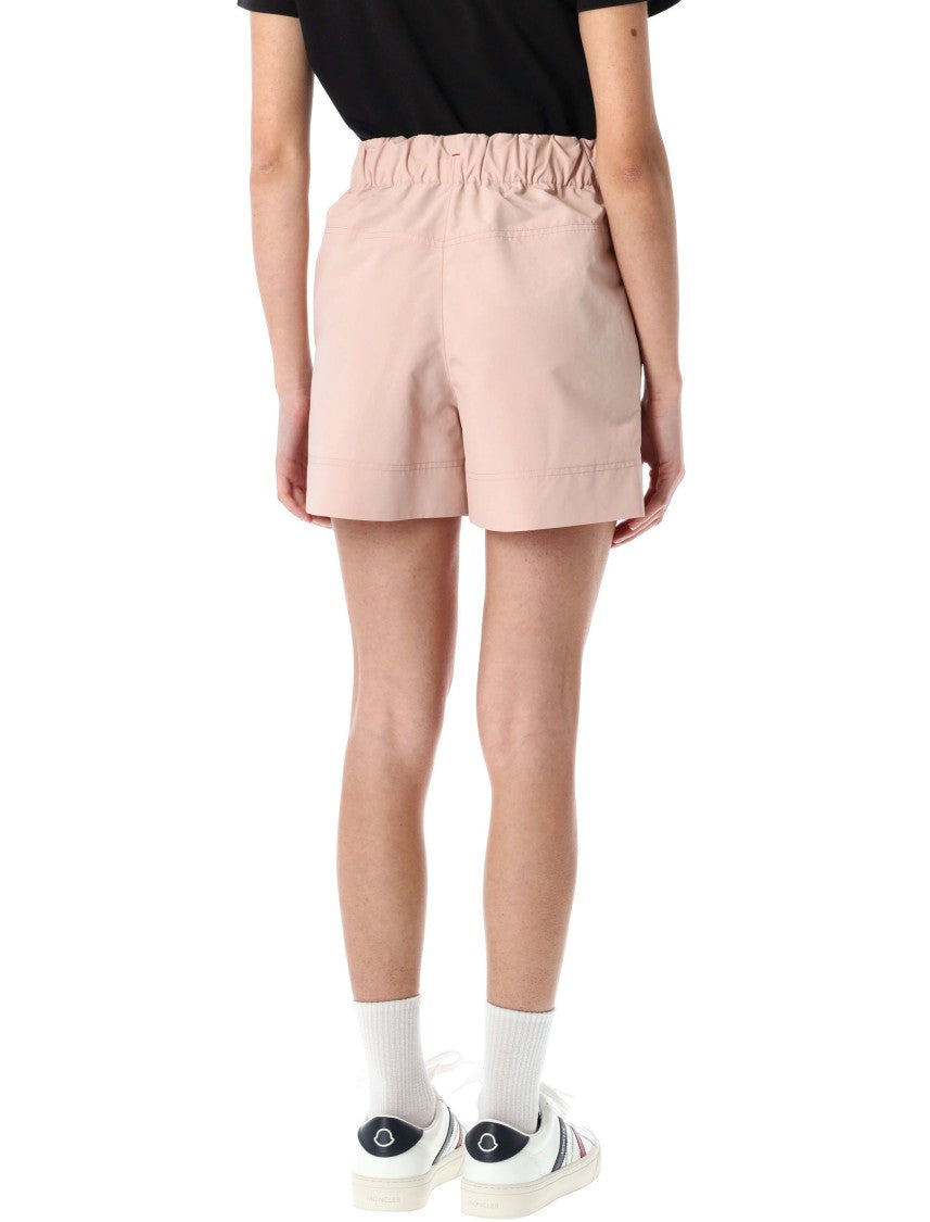 Moncler Grenoble Genius Relaxed Fit Pink Shorts With Drawstring