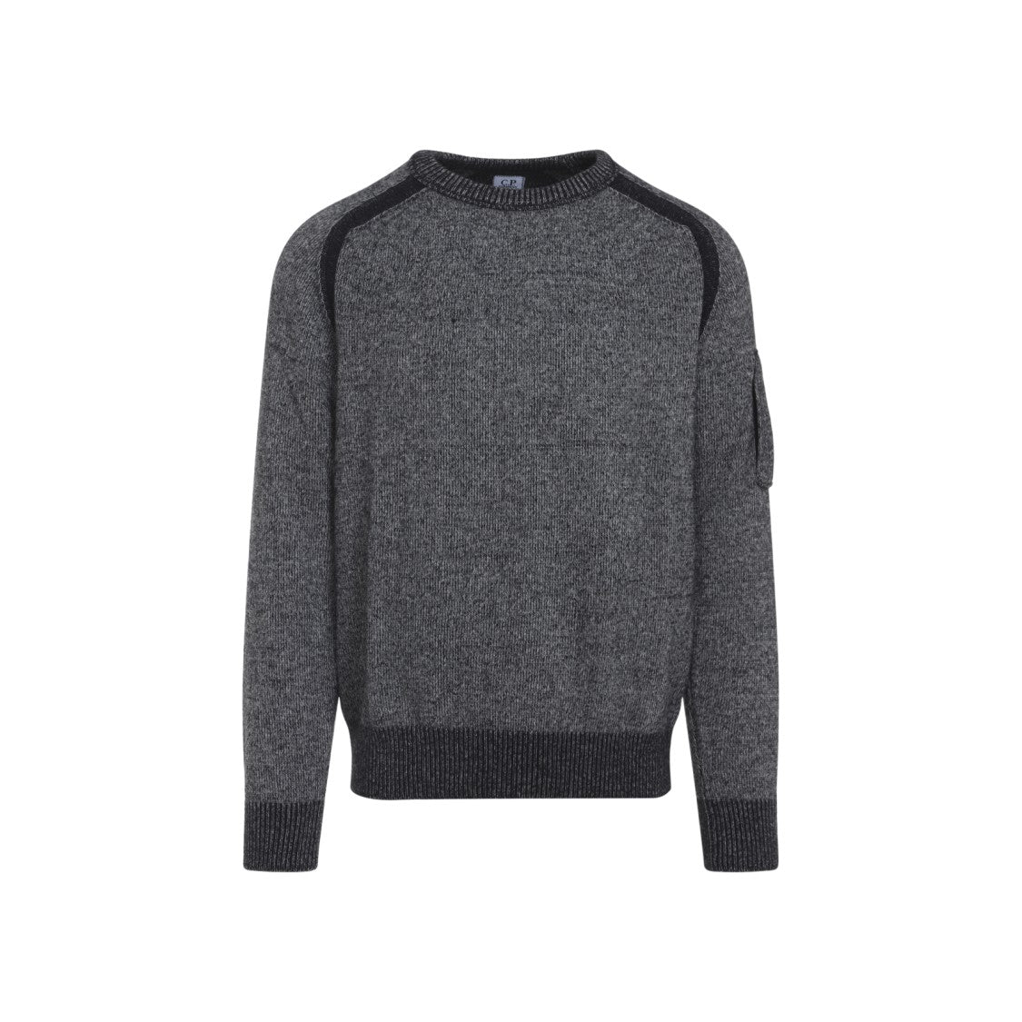 C.P. Company Anthracite Melange Grey Pullover