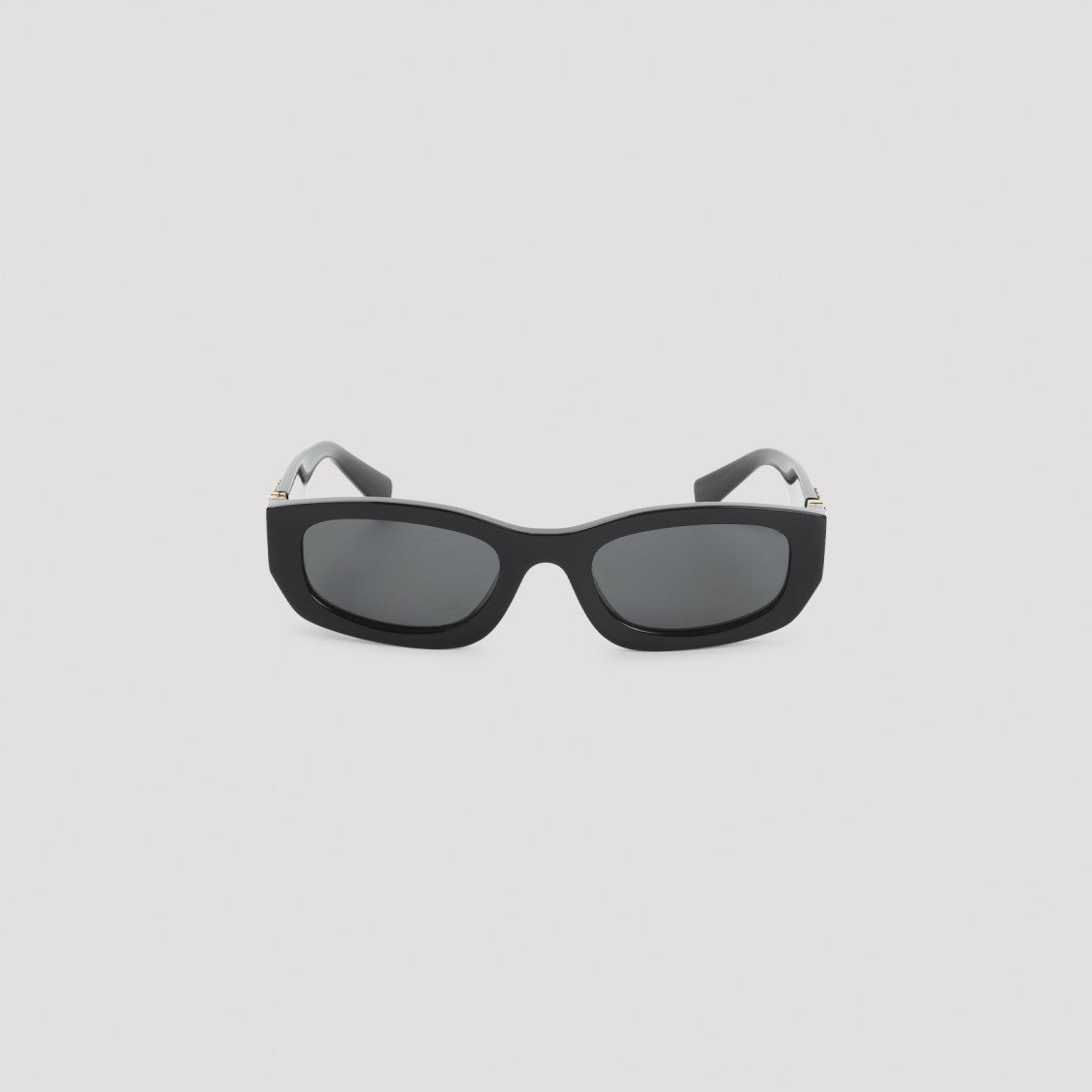 Miu Miu Rectangular Black Acetate Sunglasses