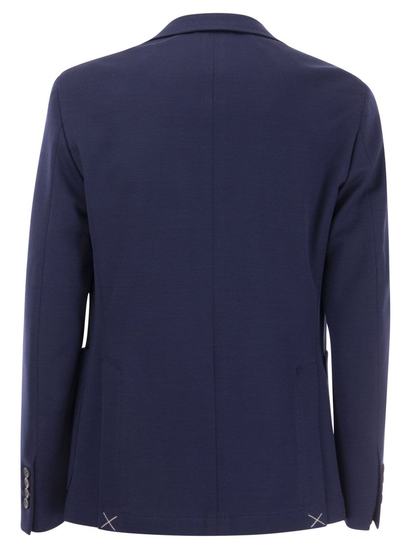 Peserico Single-Breasted Blazer In Cotton Blend