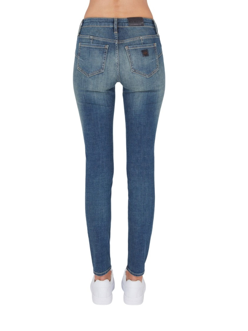 Armani Exchange Slim Fit Jeans With Stretch And Iconic Branding