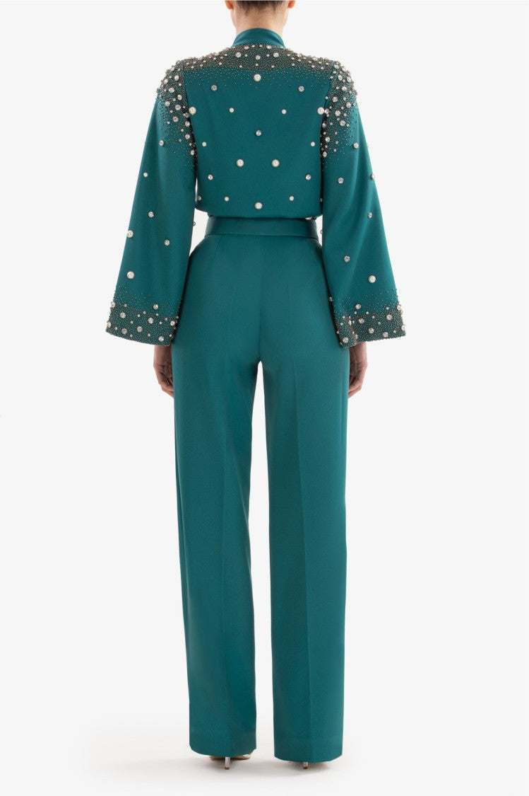 Saiid Kobeisy Beaded Bodysuit