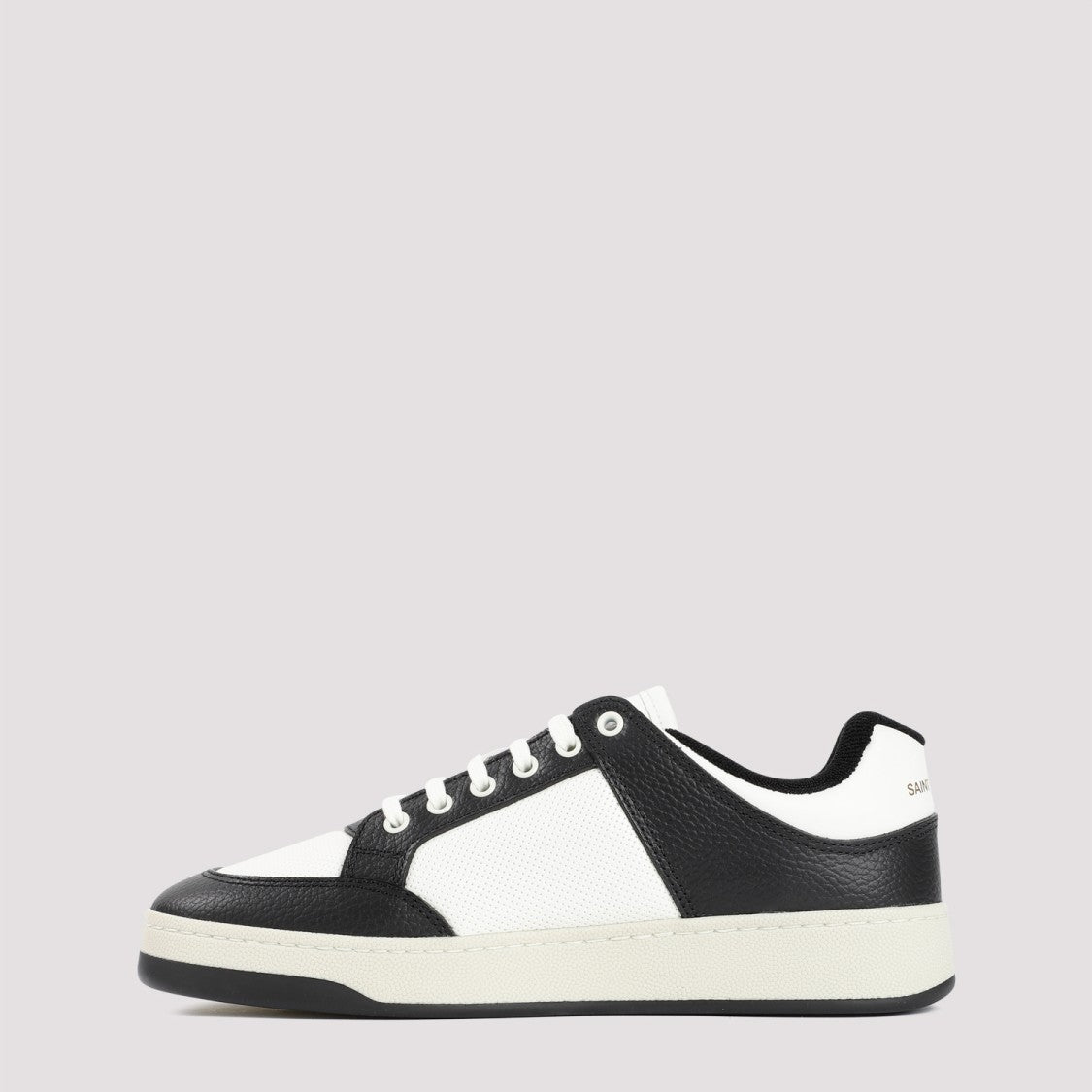 Saint Laurent Black Coffee Grained Leather 61 Sneakers