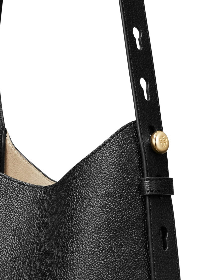 Tory Burch Romy Small Hobo Bag In Smooth Cow Leather