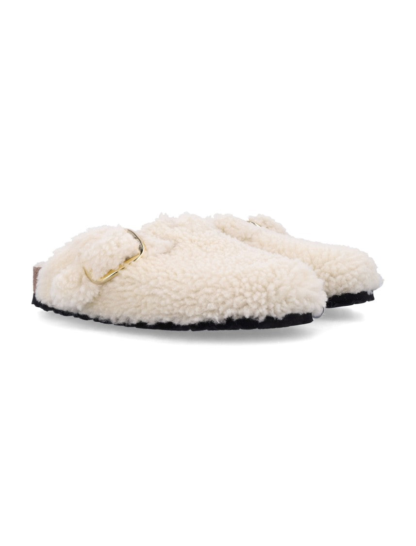 Birkenstock Boston Big Buckle Teddy Shearling Slip-On Shoes