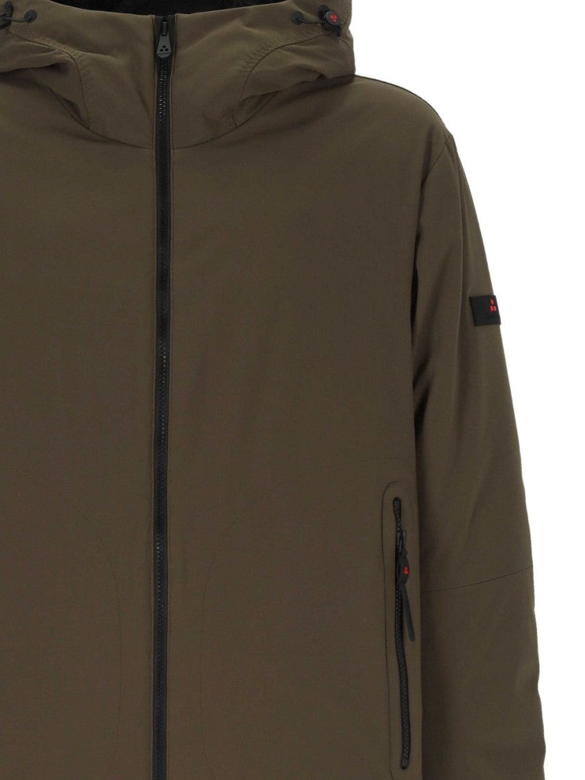 Peuterey Olive Green Jacket With Adjustable Hood