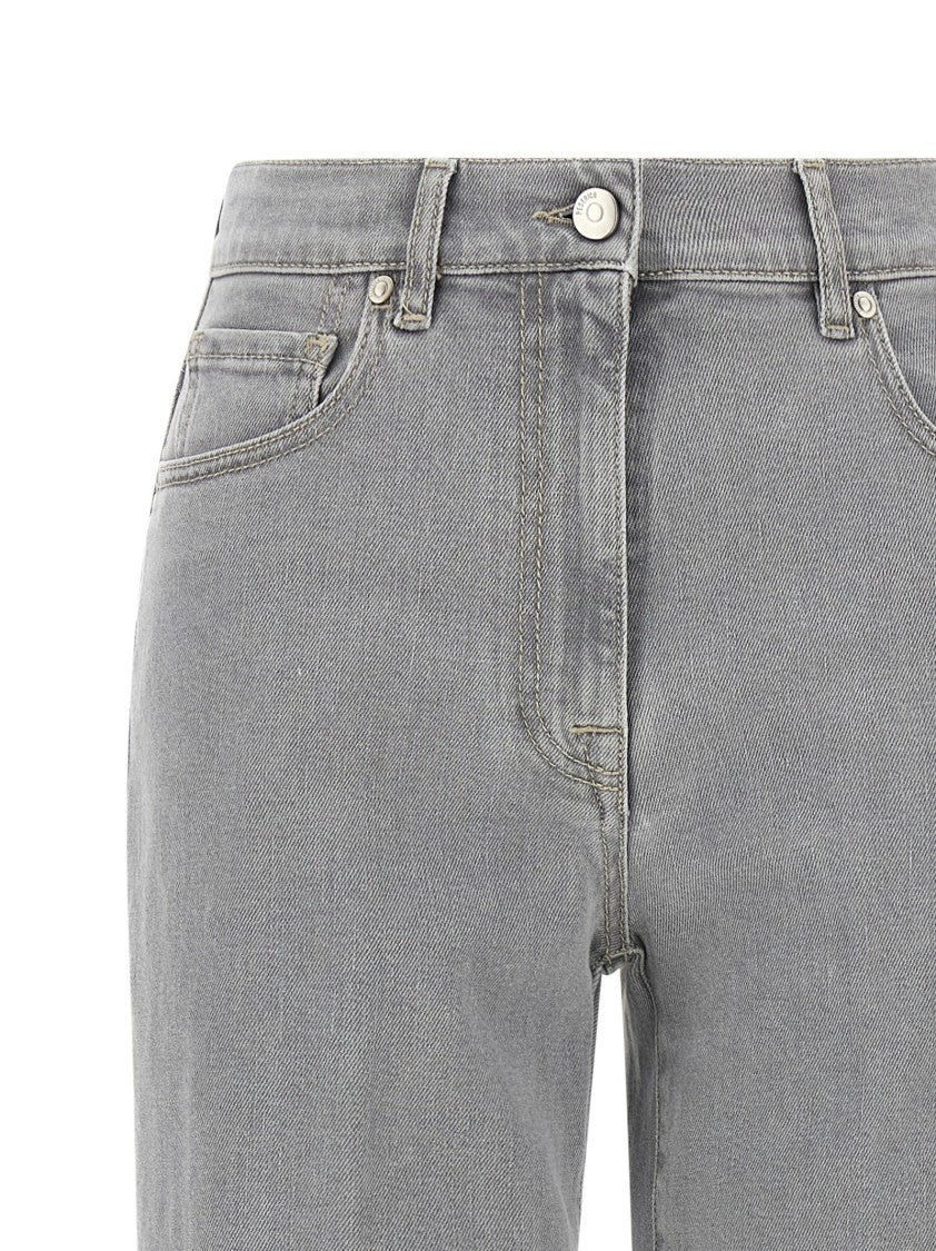 Peserico Straight Leg Stretch Denim Jeans
