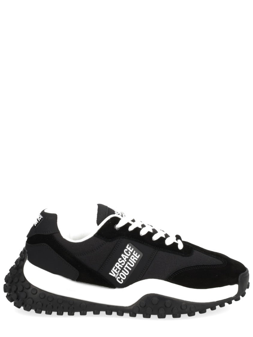 Versace Jeans Couture Textured Black Sneakers