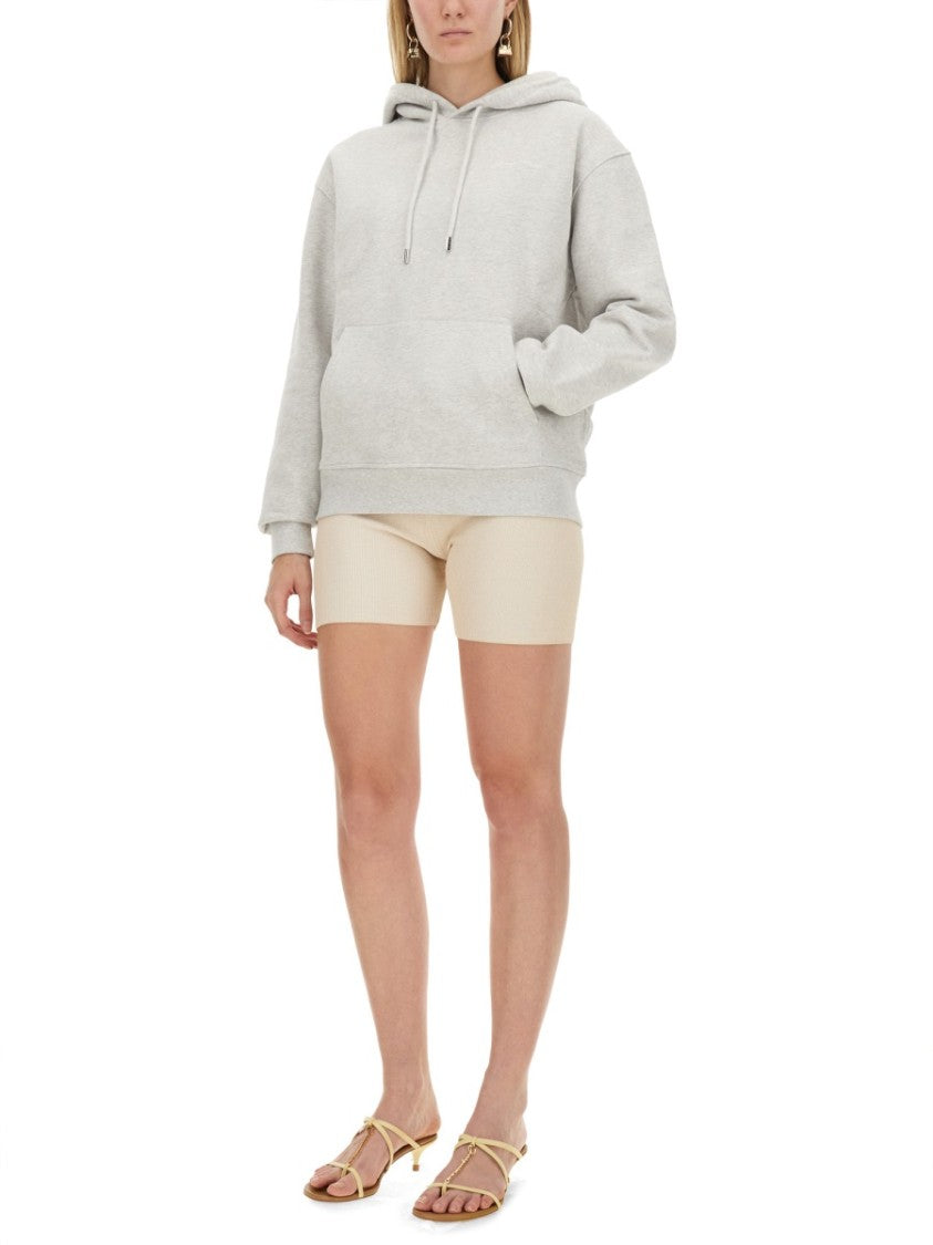 Jacquemus Grey Sweater With Subtle Logo Detail
