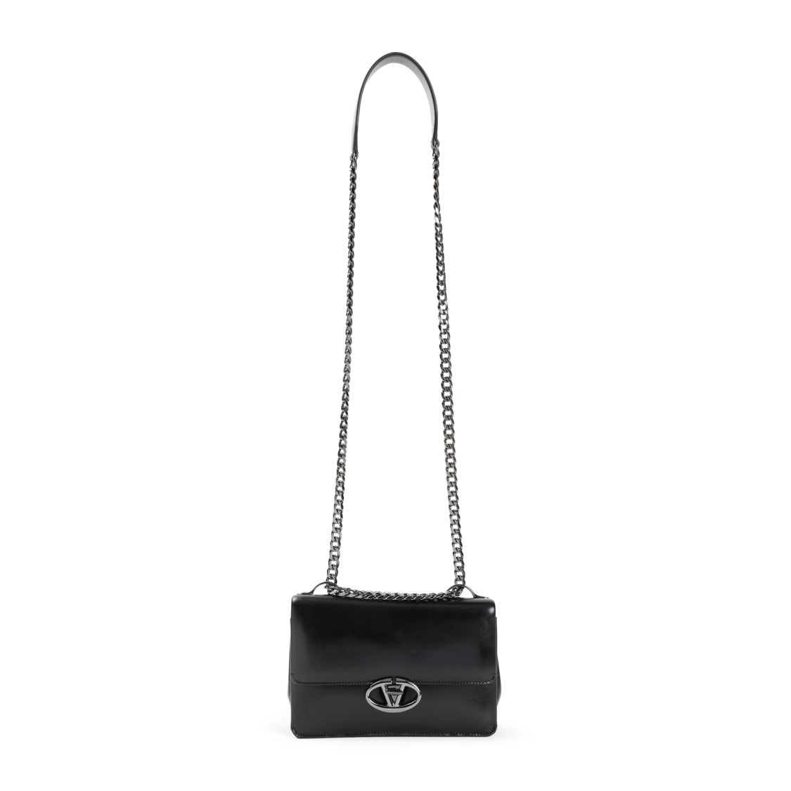 Valentino Structured Leather Shoulder Bag