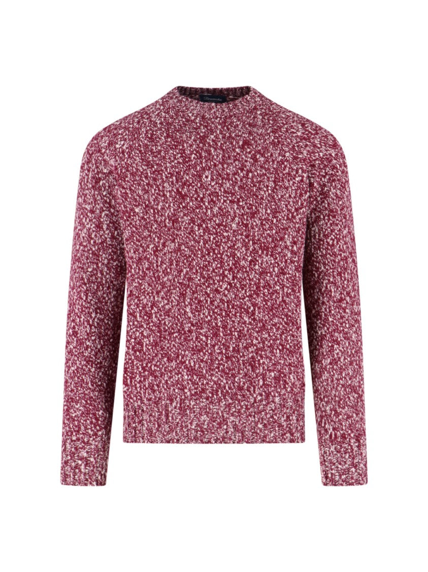 Drumohr Mélange Wool Sweater – Red