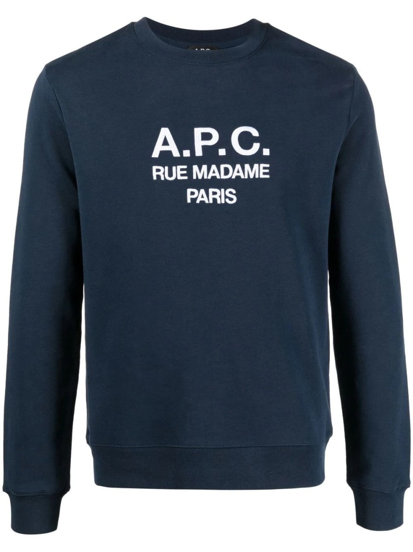 A.P.C. Classic Cotton Sweatshirt With Iconic Logo And Fit