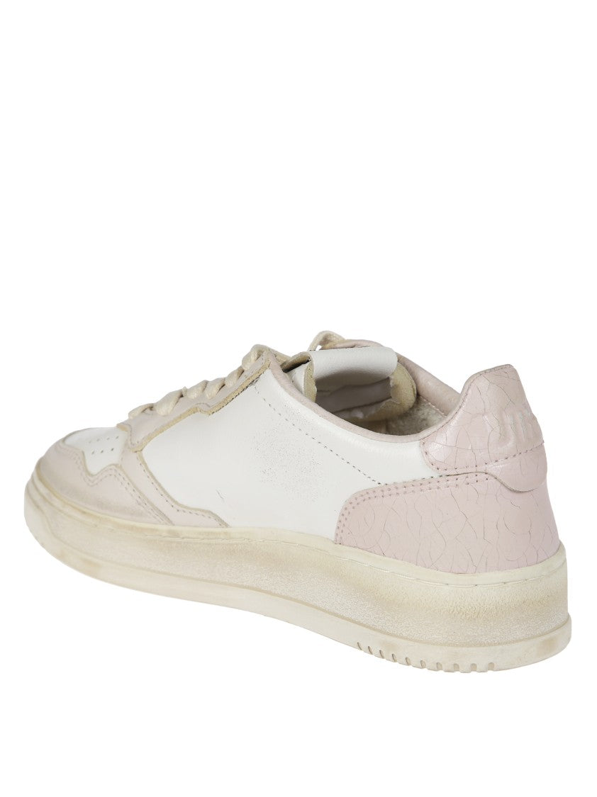 Autry Low-Top Sneakers With Vintage Effect