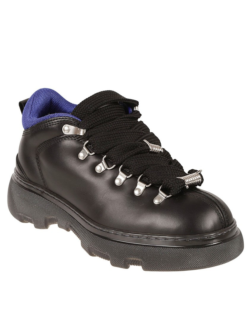 Burberry Chunky Sole Black Leather Boots