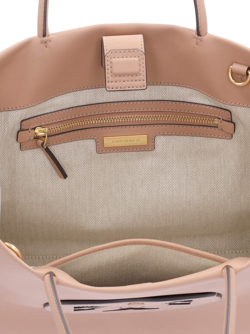 Tory Burch "Ella Bio" Small Tote Bag – Beige