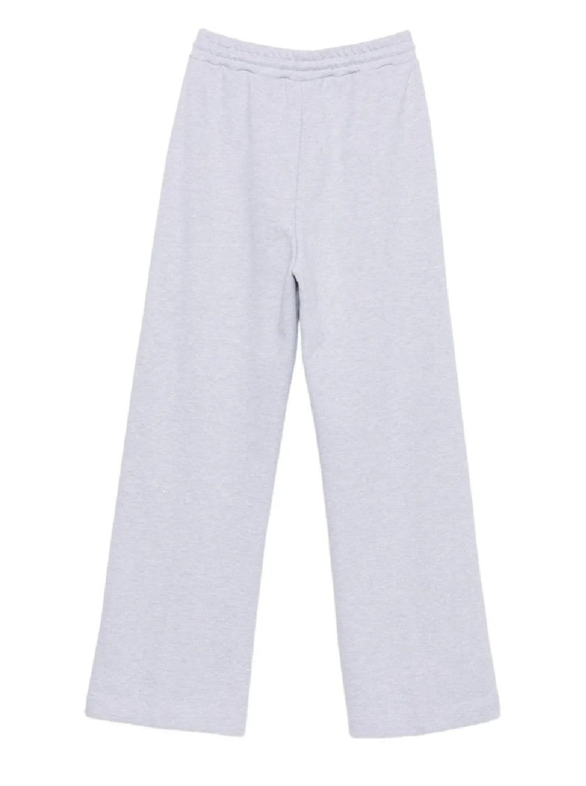 Msgm Wide-Leg Pants With Elastic Waistband And Drawstring