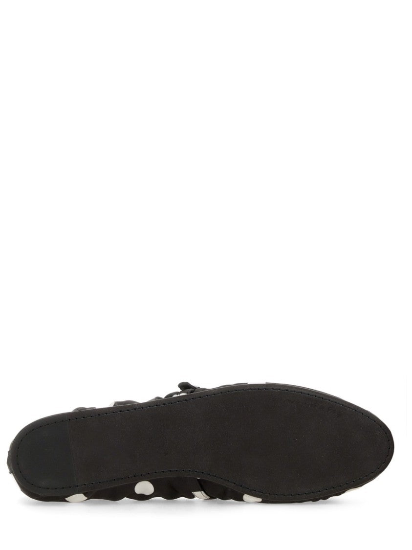 Dolce & Gabbana Printed Satin Ballerina