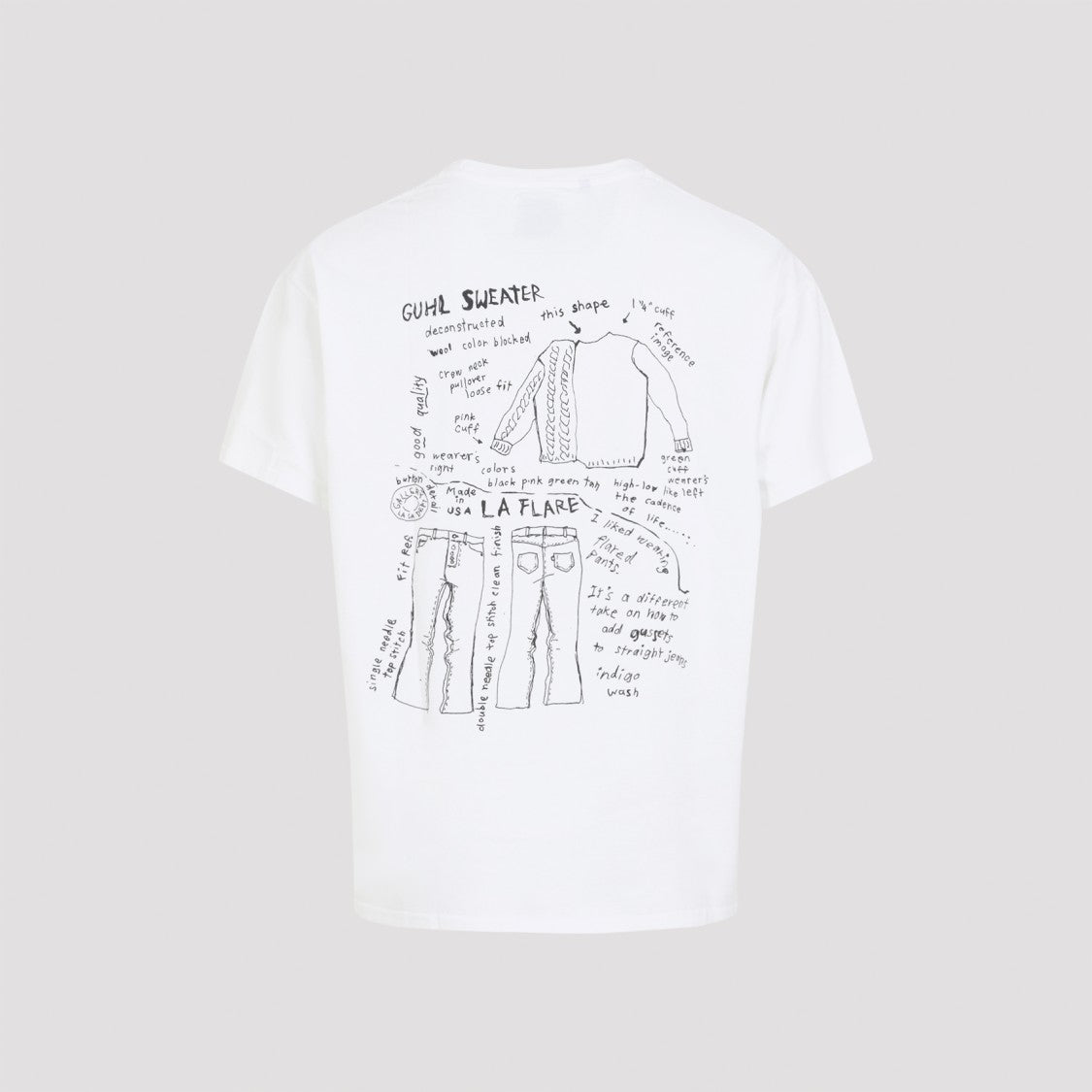 Gallery Dept. Moody White Cotton T-Shirt