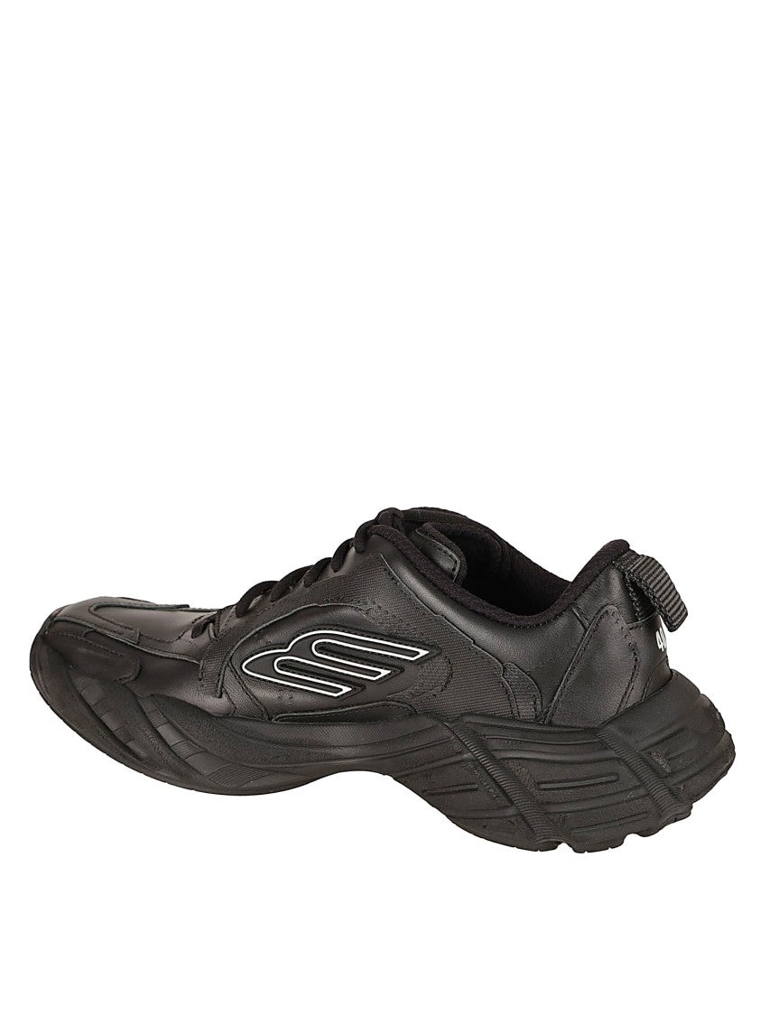 Balenciaga Sophisticated Black Cowhide Leather Sneakers