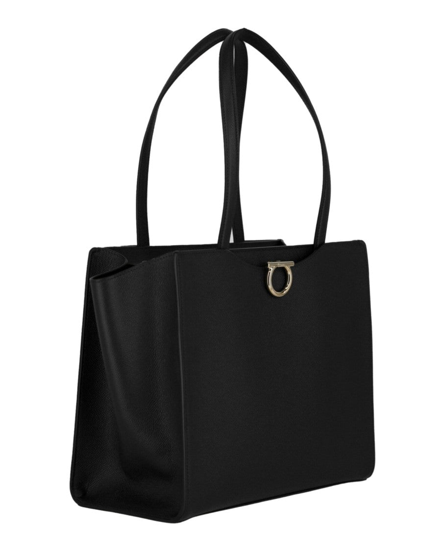 Ferragamo Gemini Leather Shoulder Bag