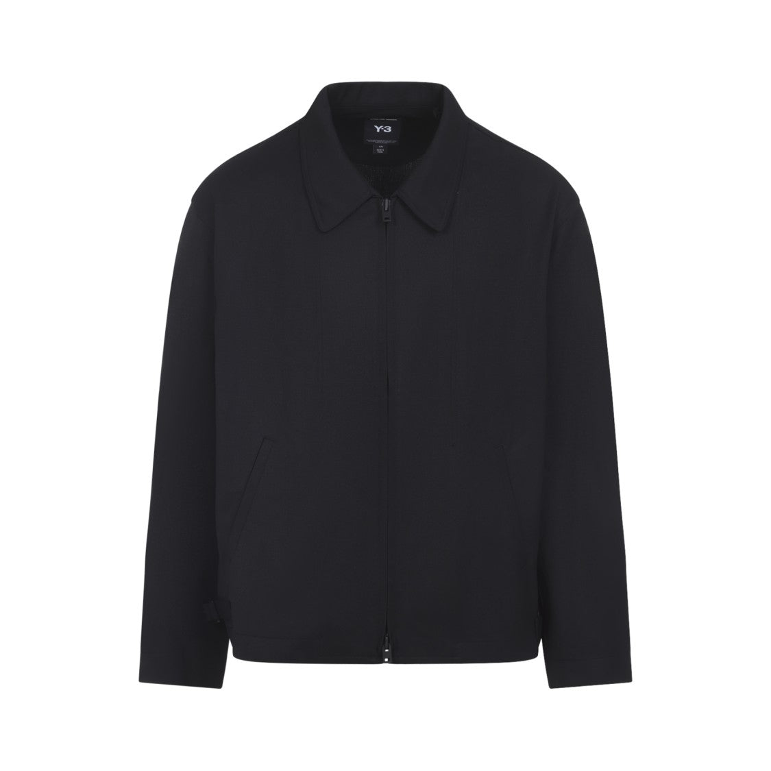 Y-3 Refined Black Wool-Blend Jacket With Pointed Collar