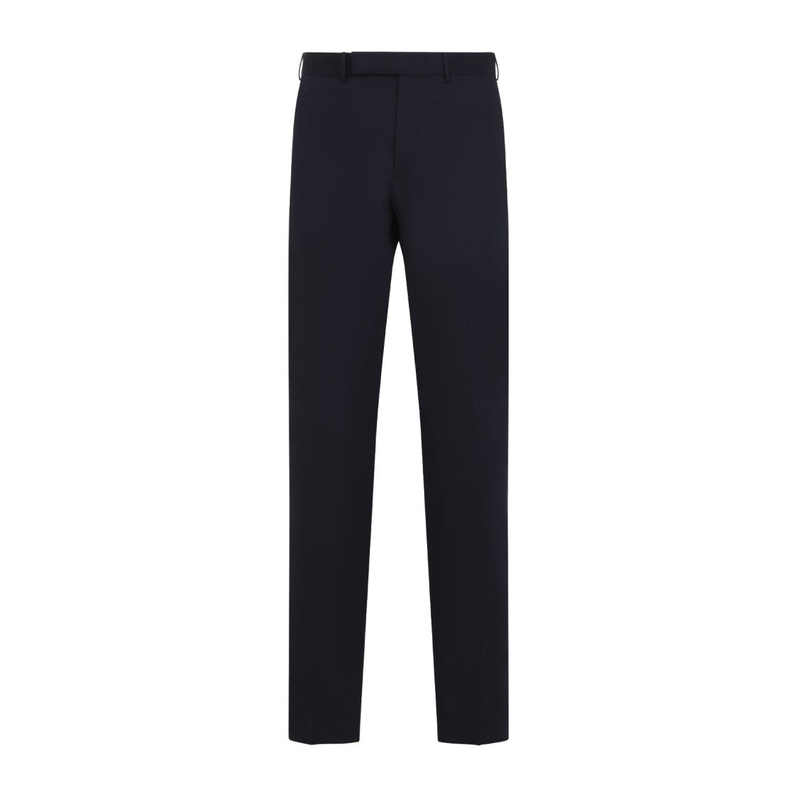 Zegna Blue-Navy Cotton Formal Pants