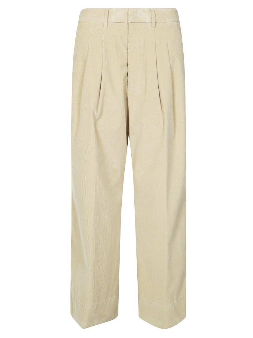Dondup Tailored High-Waist Straight Leg Pants