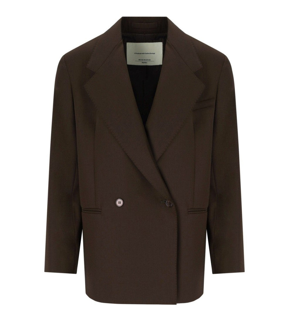Max Mara Ginseng Brown Single-Breasted Blazer