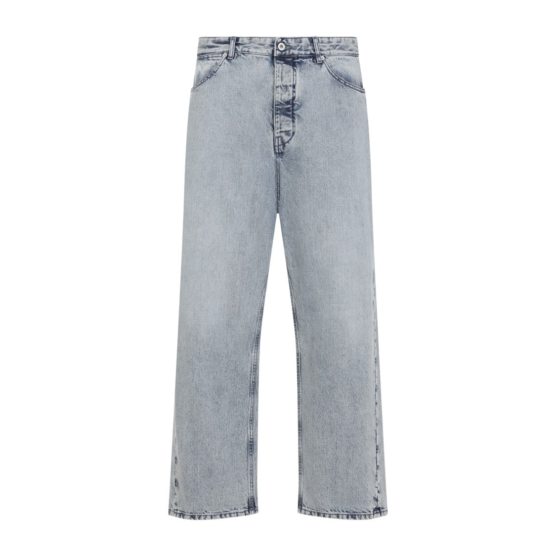 Jil Sander Antartic Blue Cotton 183 Aw 23 Treated Trousers